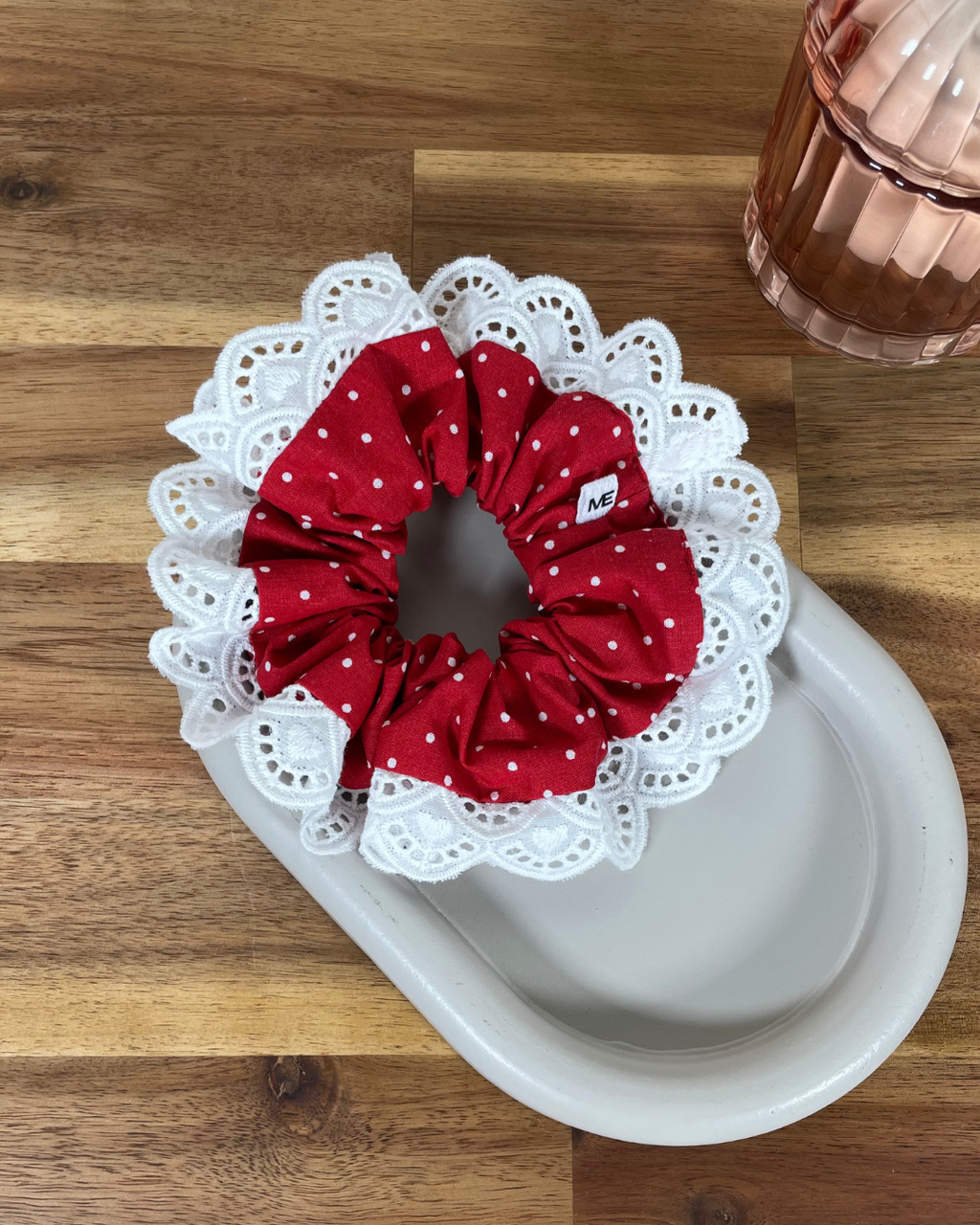 Chouchou pois rouge - Cherry lady