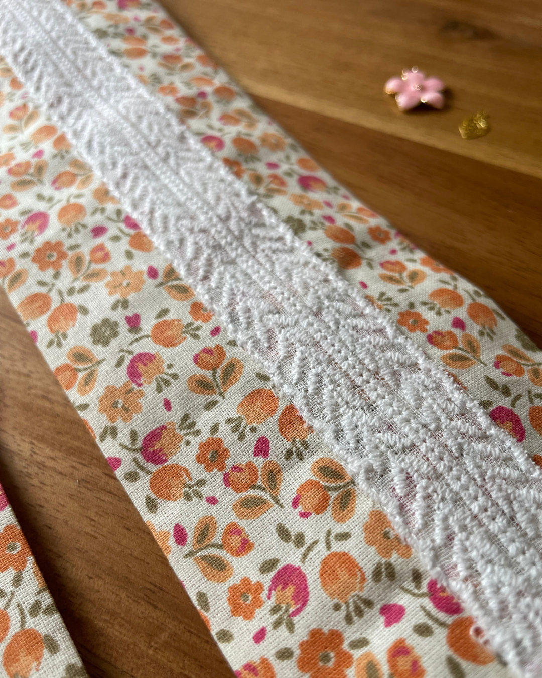 Bandeau cheveux fleur - Peachy bloom
