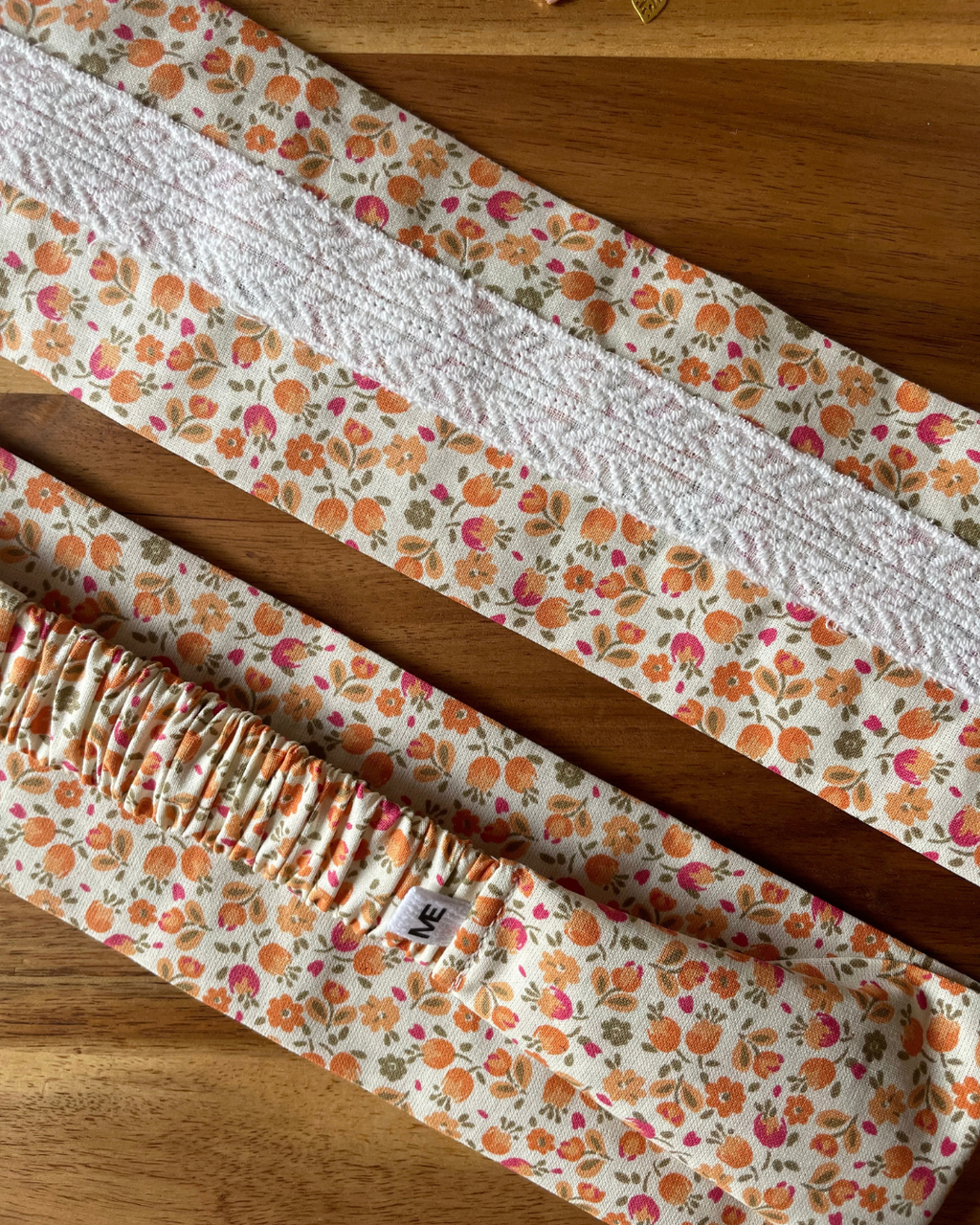 Bandeau cheveux fleur - Peachy bloom