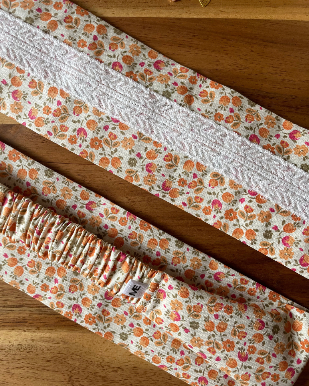 Bandeau cheveux fleur - Peachy bloom