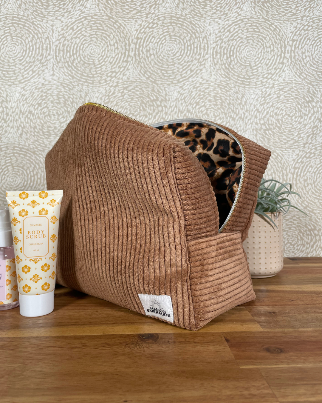 Trousse velours / léopard - Wild life