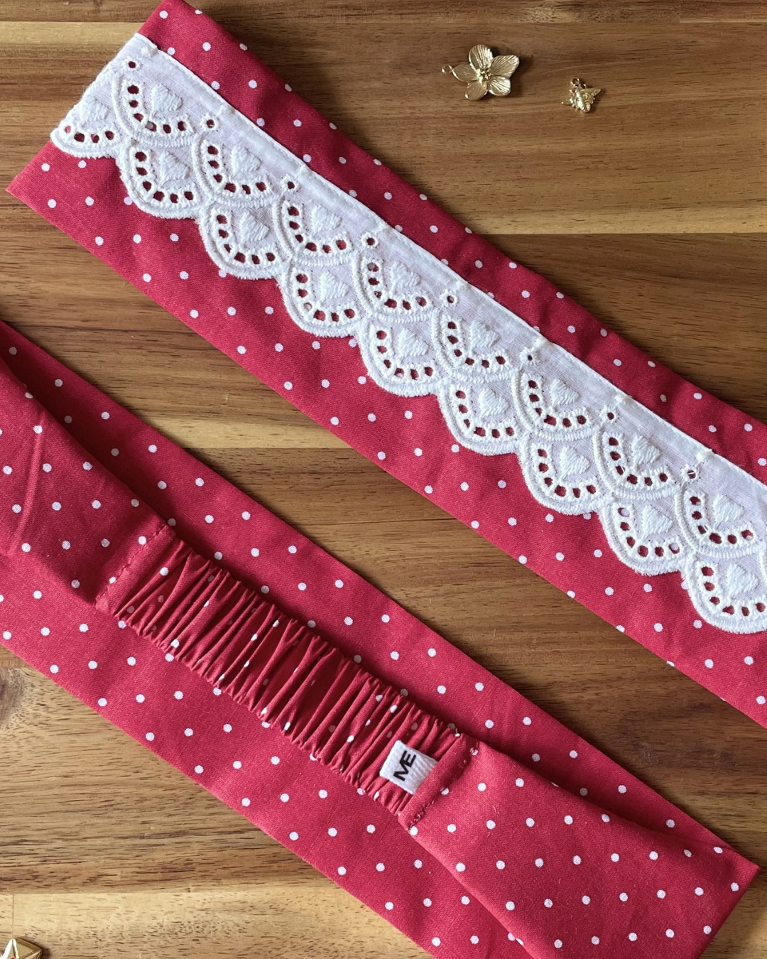 Bandeau cheveux pois - Cherry lady
