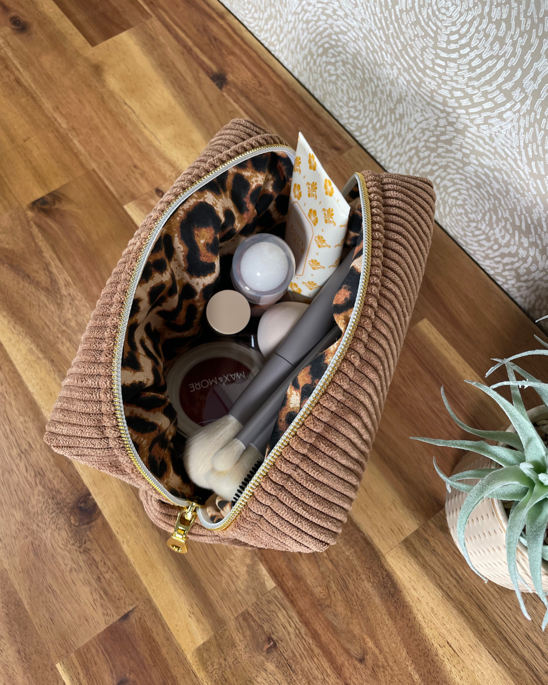 Trousse velours / léopard - Wild life