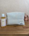 Trousse velours / carreaux - Peachy bloom