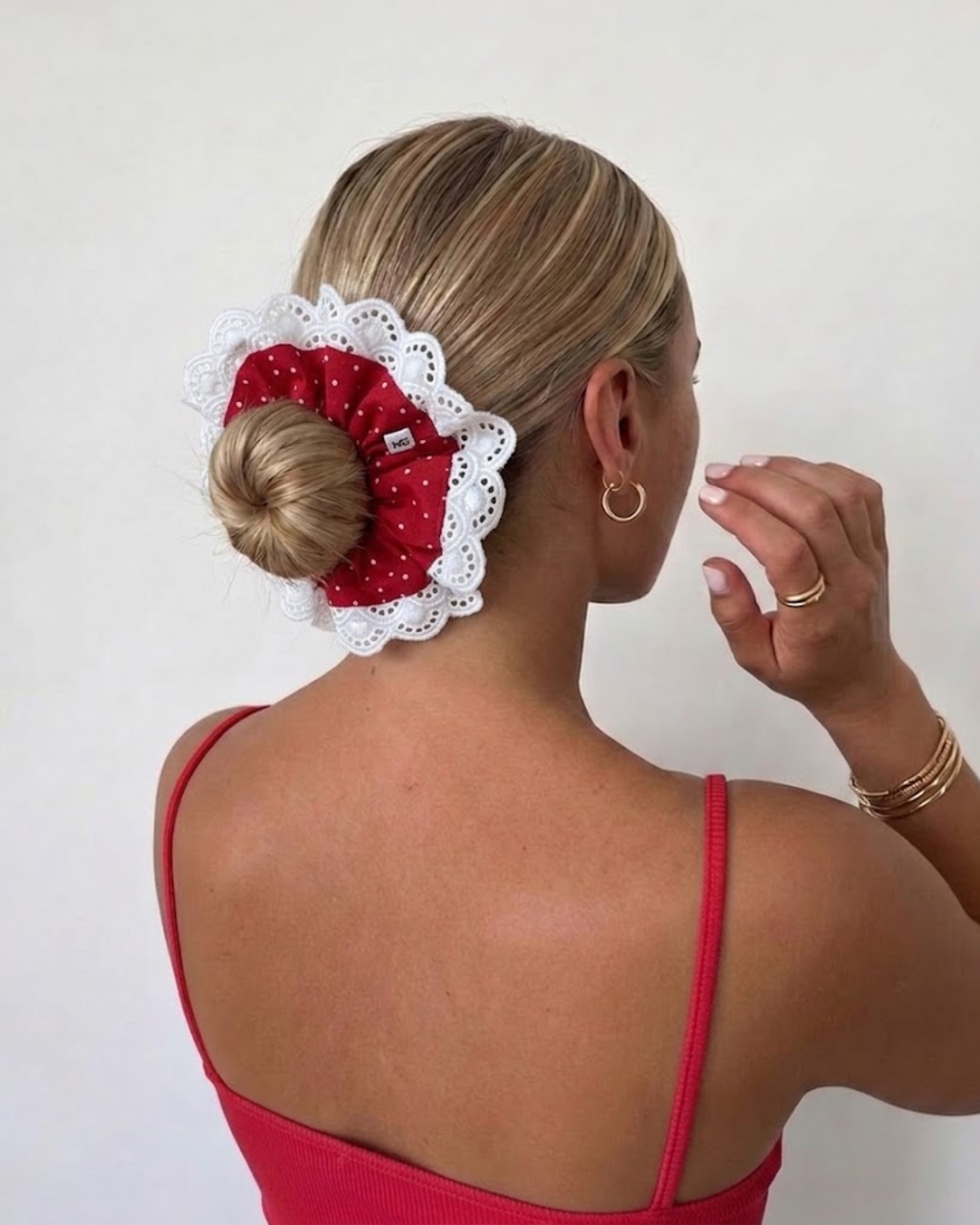 Chouchou pois rouge - Cherry lady