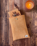Pochette livre éponge bambou/fleur- Peachy bloom